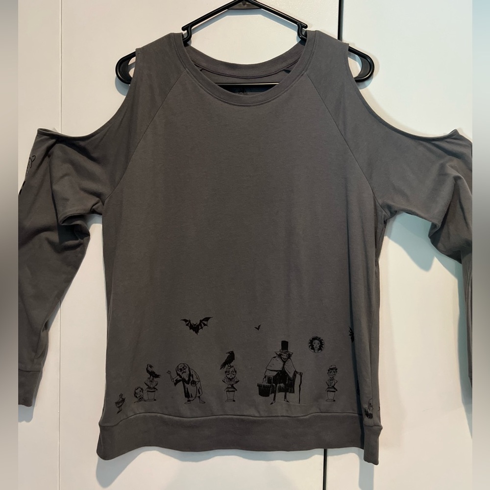 Disney Haunted Mansion sweater with cut outs